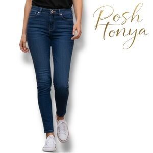 Tommy Hilfiger Tribeca Skinny Ankle Jeans Dark Wash Size 6 Casual Streetwear